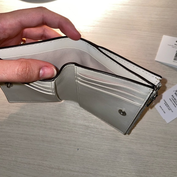 Coach Signature Canvas Bifold Wallet in Khaki - Picture 9 of 10